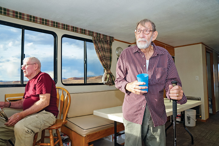 Second-oldest brother Val Florence has made regular trips to Glen Canyon since before Lake Powell existed. 